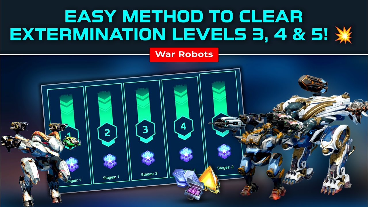30 Oct 2025 | EASY METHOD to Clear Extermination Mode Levels 3, 4 & 5 💥 War Robots Hunting Grounds