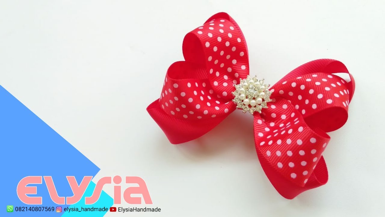 Laço Boutique Sobreposto Grosgrain Ribbon 2.5 cm 🎀 DIY by Elysia Handmade