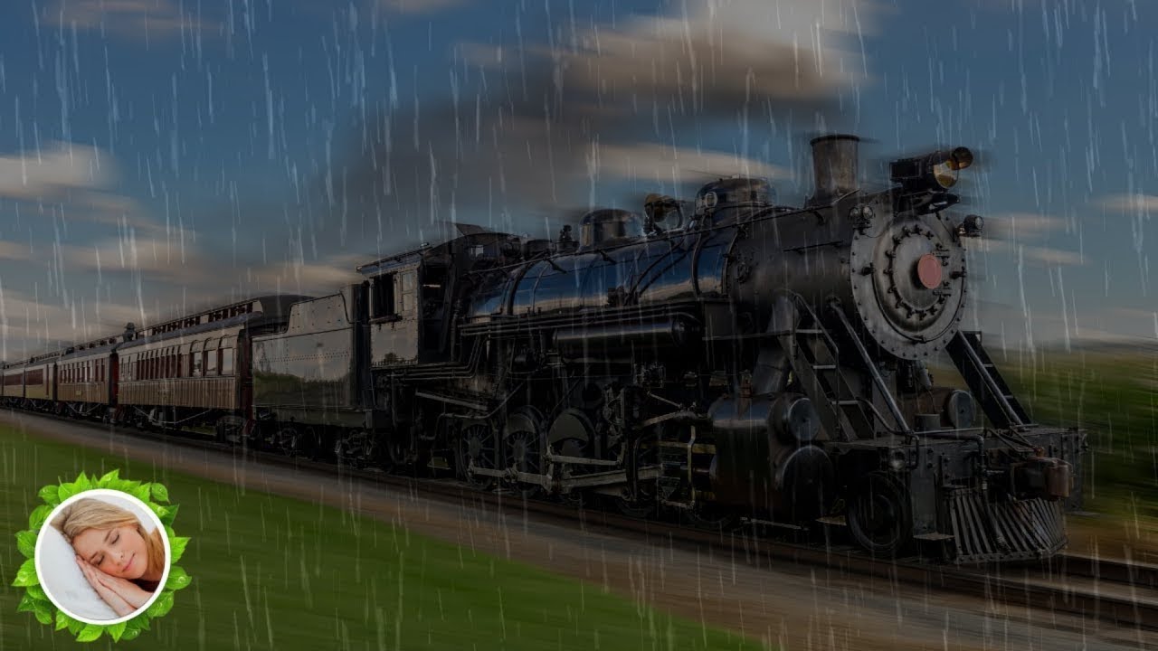 Som de CHUVA em Viagem de TREM para Dormir Produndamente
