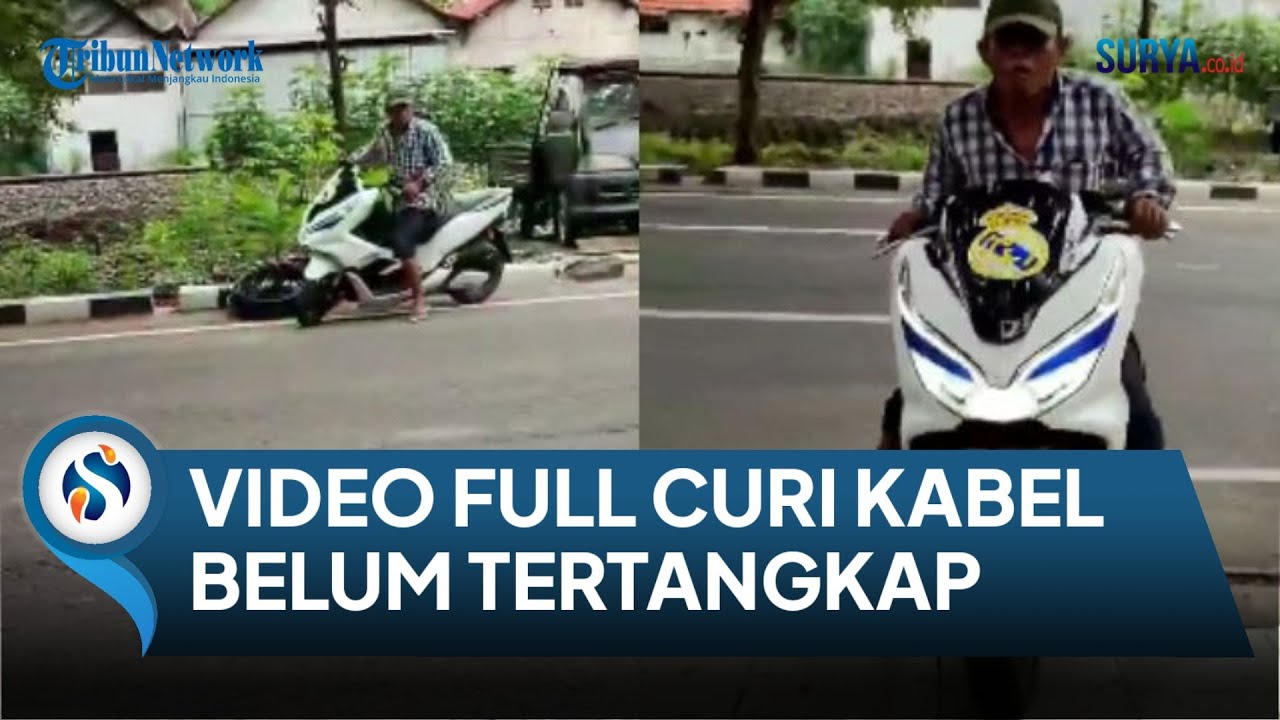 KETAHUAN CURI KABEL TELEPON KAI DI SURABAYA BUKAN TAKUT DAN KABUR MALAH ANCAM BUNUH WARGA !