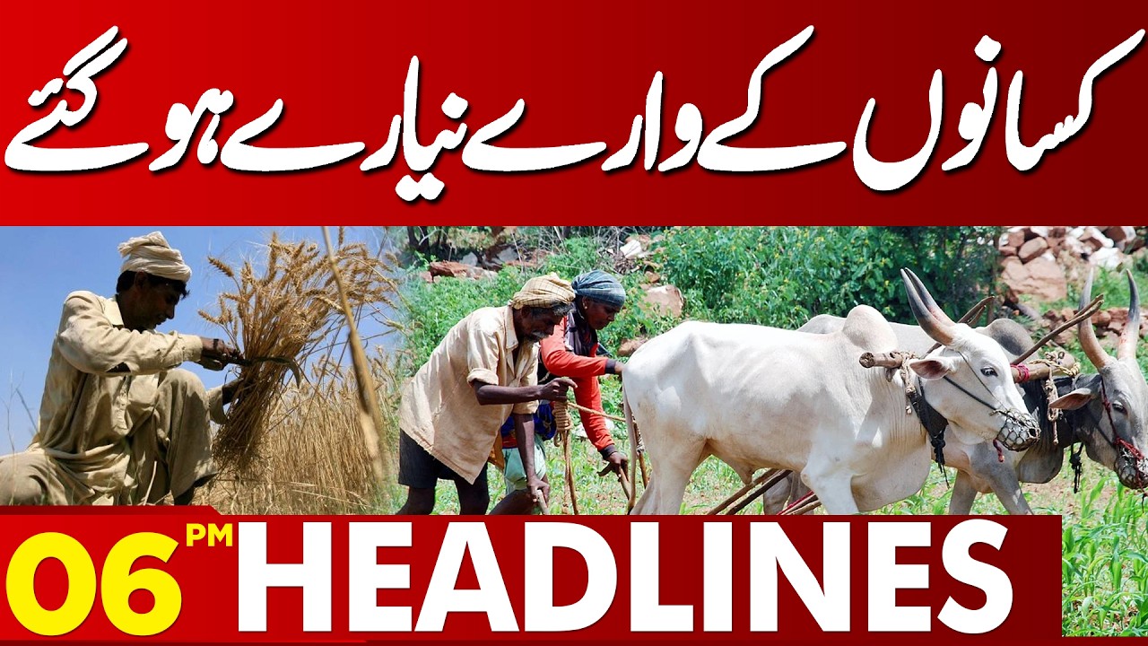 Big Relief for Farmers! | Maryam Nawaz In Action | 06 PM Headlines | Lahore News HD