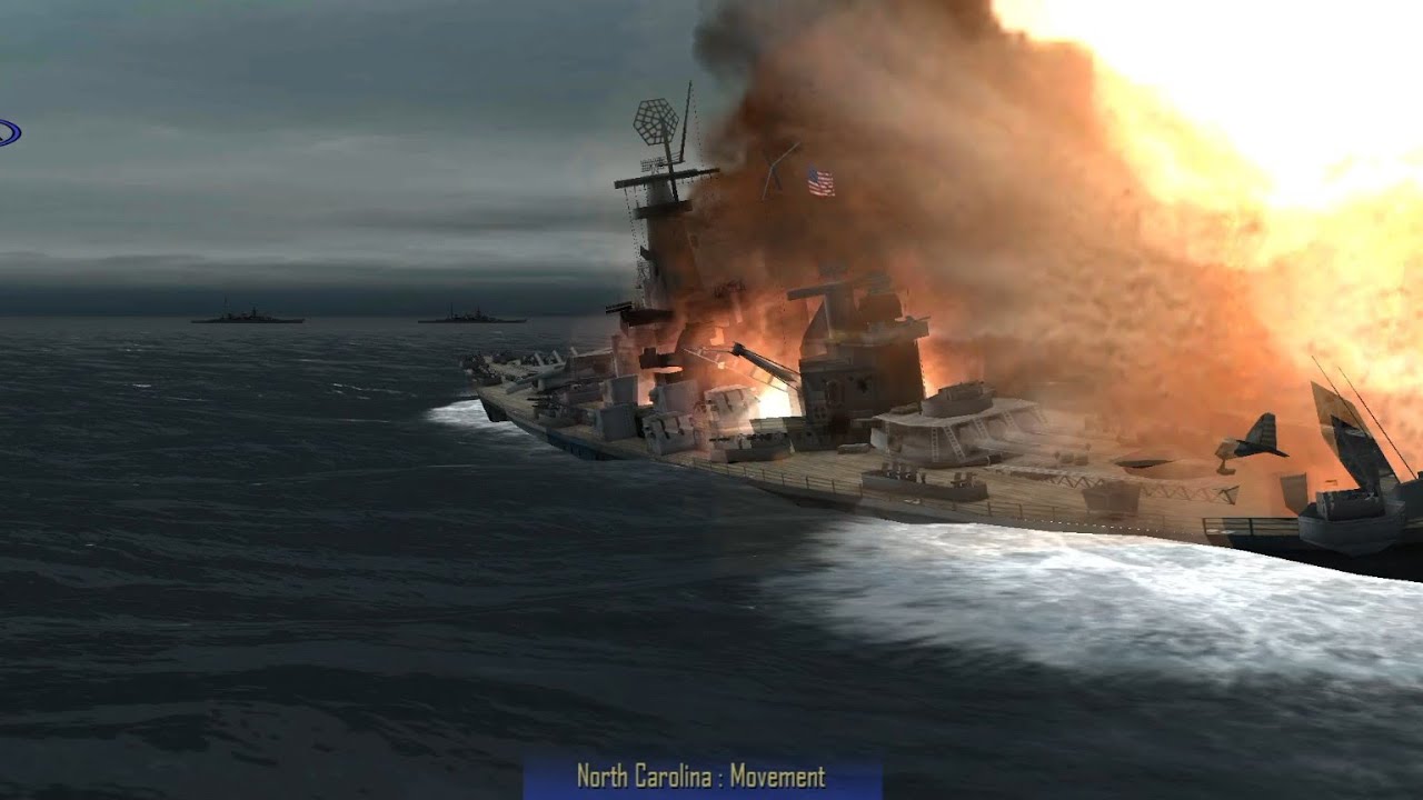 Atlantic Fleet:- A dreadful close combat between German Battlship and Uss Ne Carolina