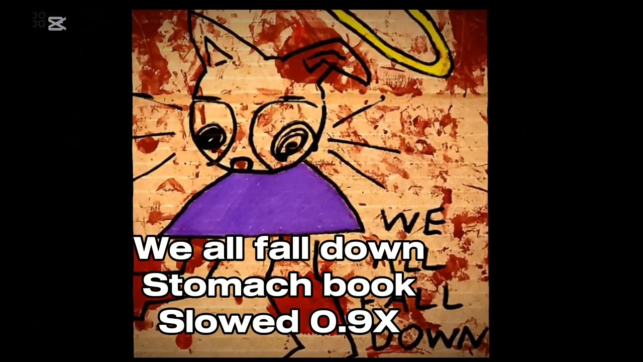 WE ALL FALL DOWN BY STOMACH BOOK SLOWED :3