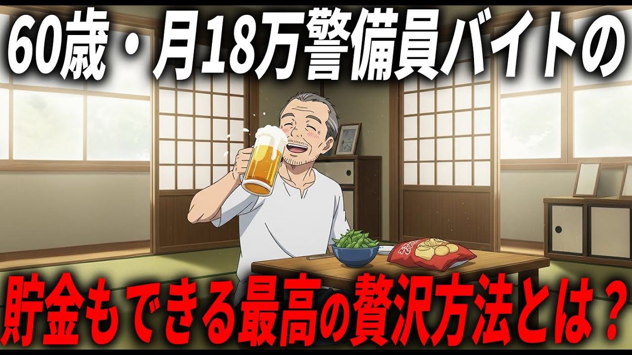 【嫌でも50万貯まる】月18万の警備員バイトでも、貯金しつつ最高の贅沢を過ごす方法がコチラ