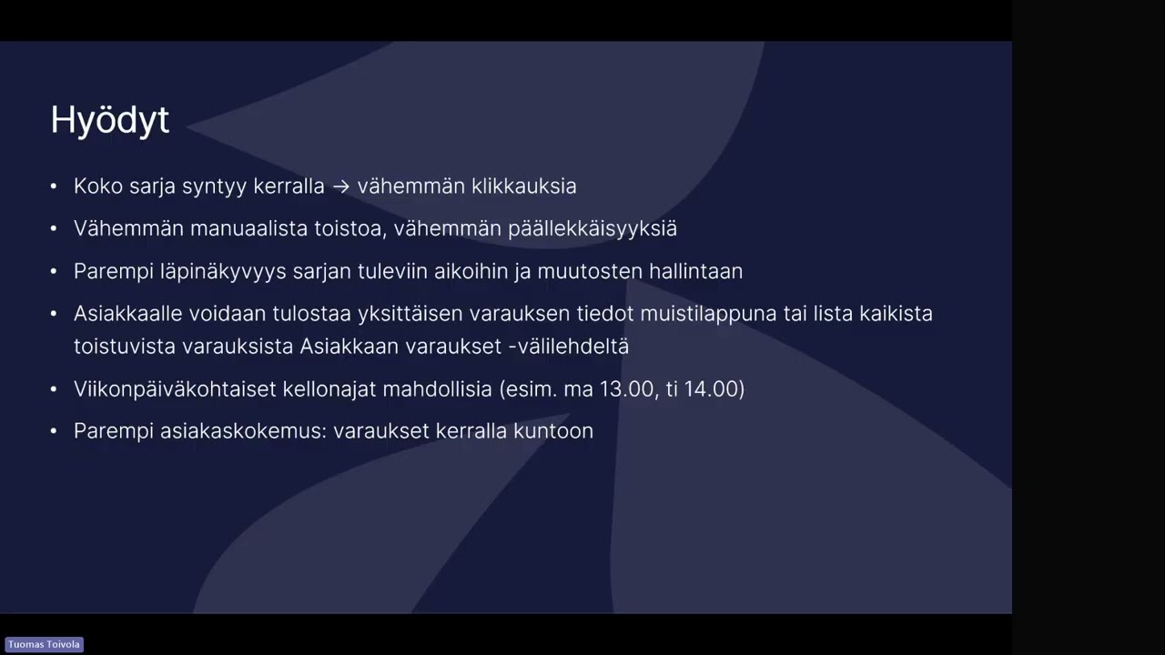 Tietoisku: Acuten toistuva ajanvaraus 28.8.2025