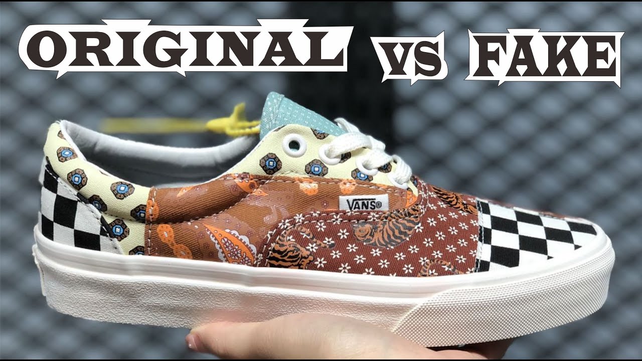 Vans Era Tiger Patchwork Original & Fake