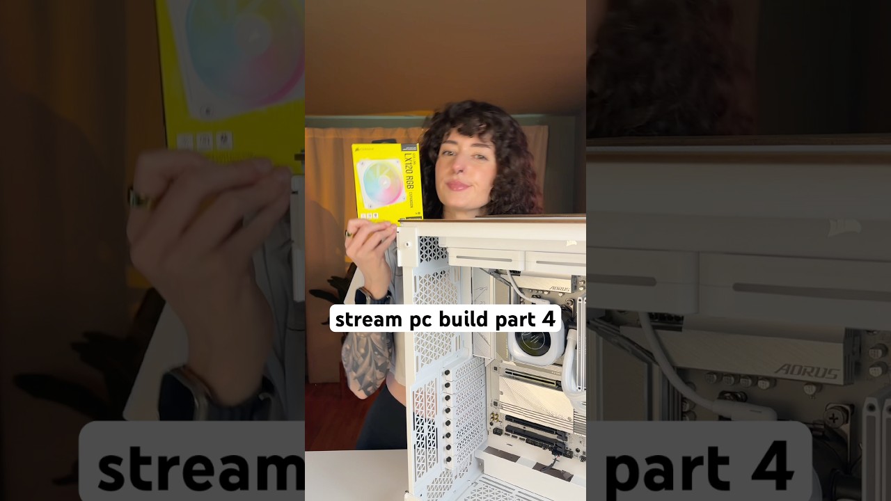 Installing LX-120 RGB Fans in New PC #shorts #pcbuild #pcgaming #tech #desksetup