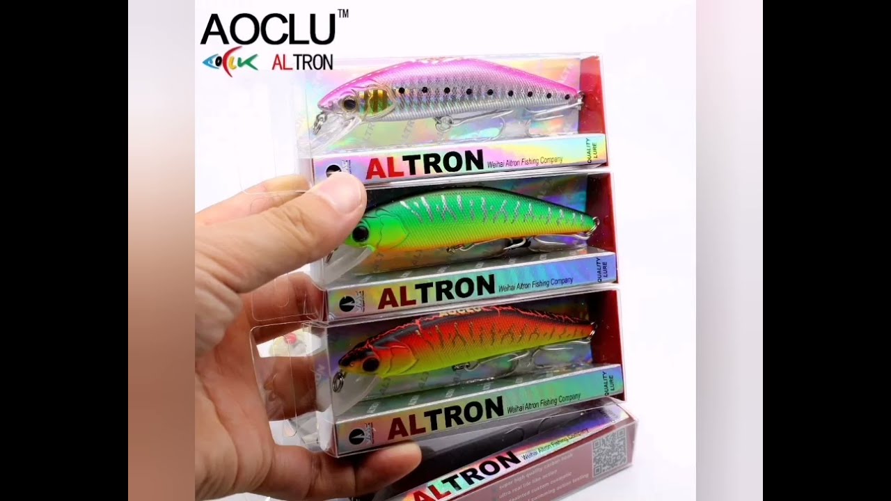 AOCLU wobblers Jerkbait 5 Colors 9.5cm 12.3g, kopia smith d-contact 95mm