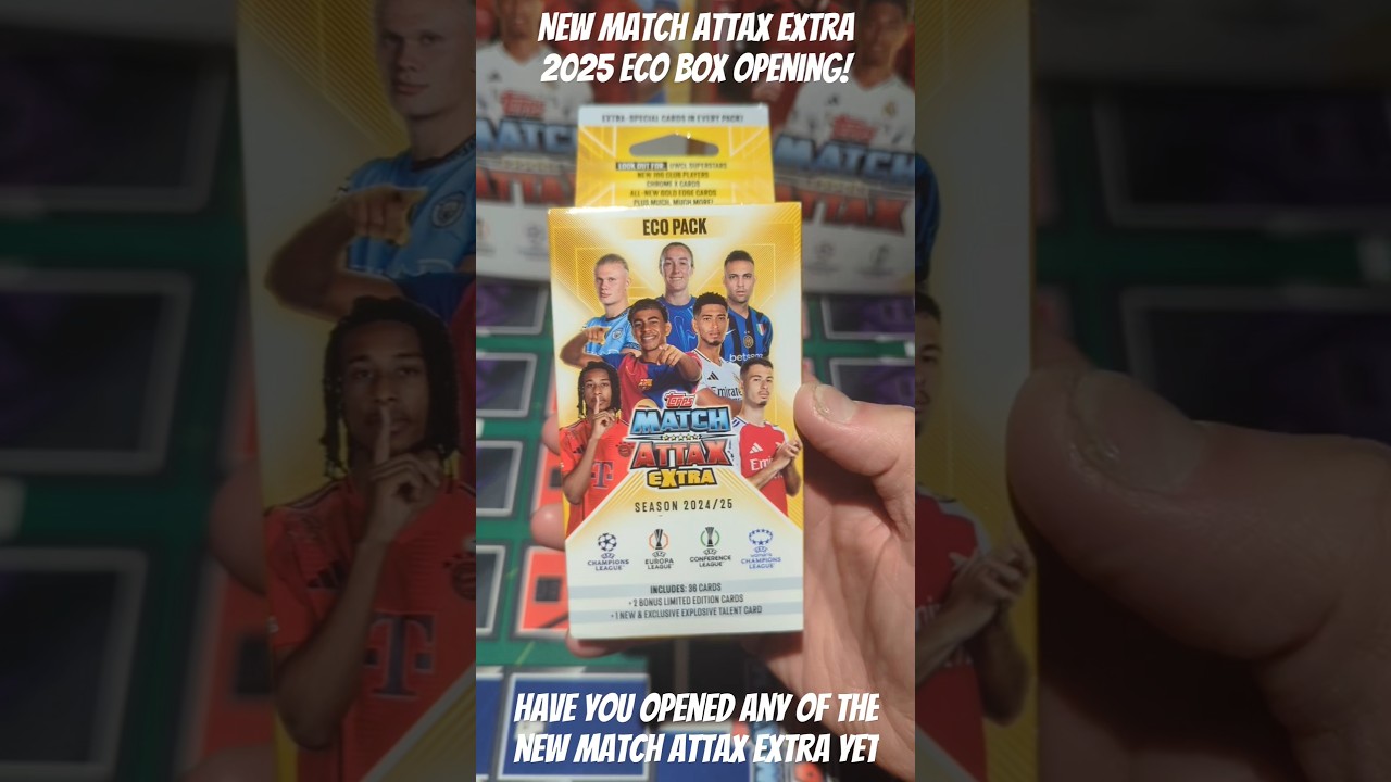 MATCH ATTAX EXTRA 2025 ECO PACK OPENING! #topps #matchattax #championsleague #shorts @MatchAttax