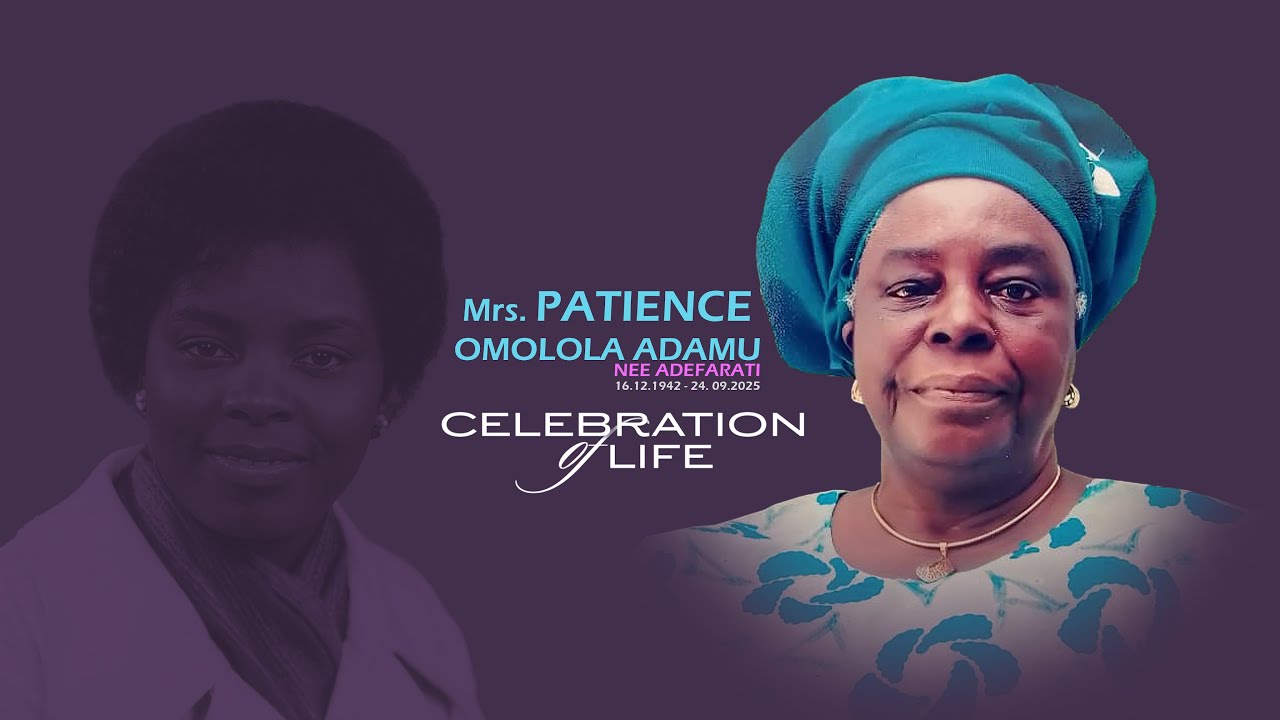 Christian Wake Service in Honor of Mrs. Patience Omolola Adamu (née Adefarati) #fadetolsmedia