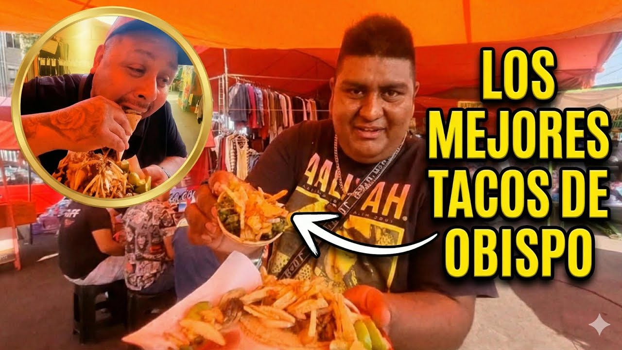 Probando!!! Los Mejores Tacos Del Tiaguis | Tacos De Obispo 🌮