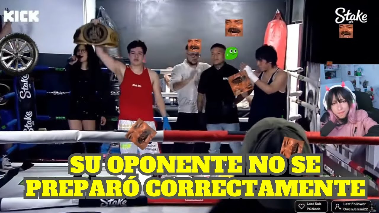 EMET REACCIONA A SACHA VS OWEN EN PELEA DE BOX MIENTRAS EL CHAT BAJA SU PEPA CON DONOCLIPS