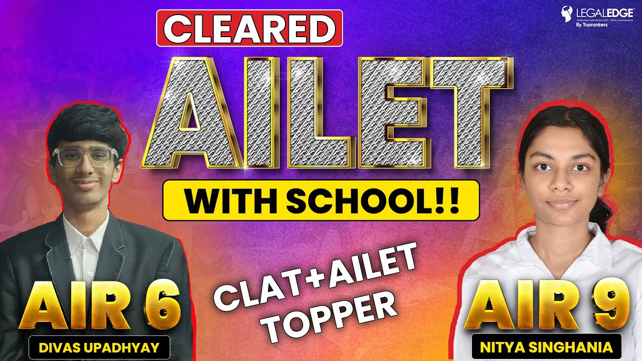 AILET 2024 Toppers Interview - Topper's Strategy | AILET 2024 Results