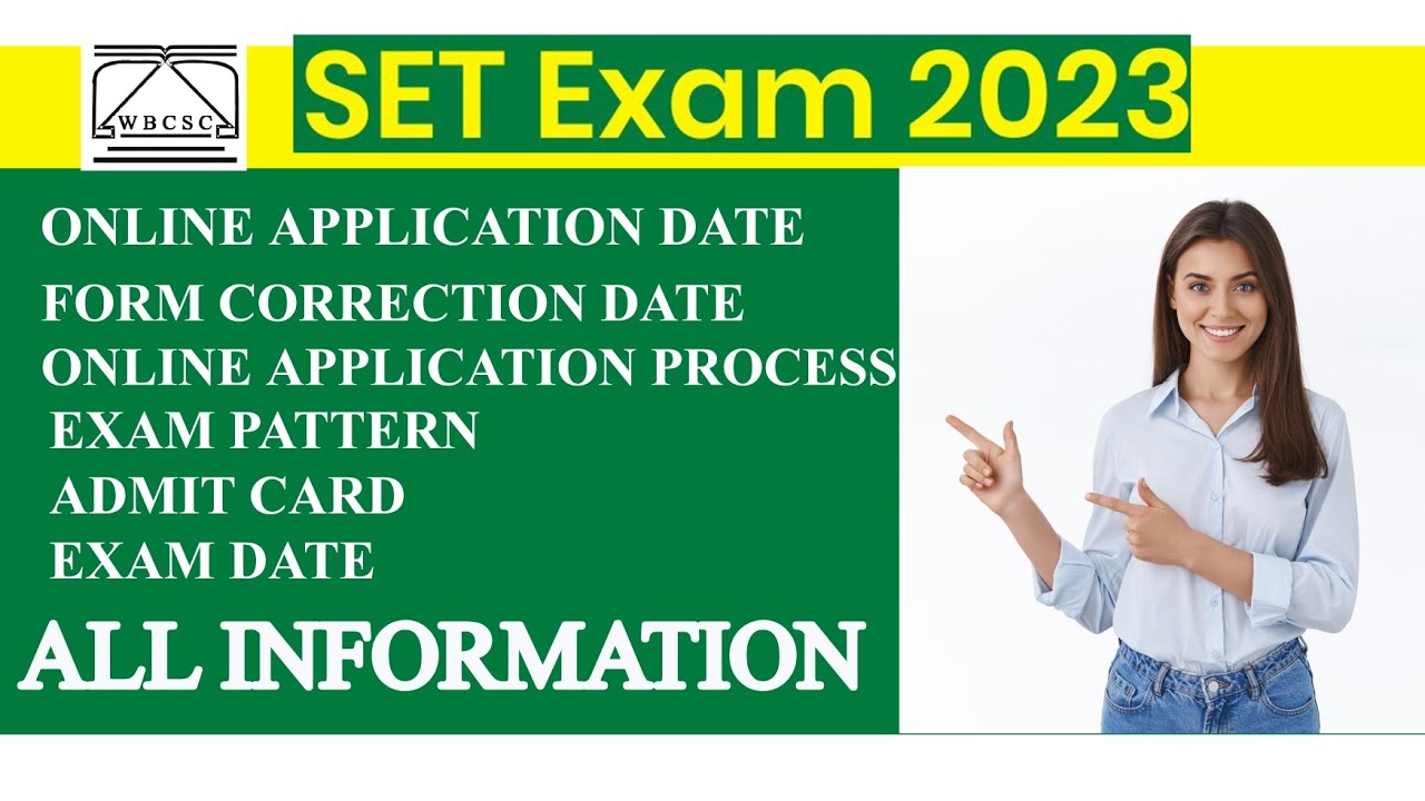 WB SET 2023 / SET EXAM 2023/ WB SET ONLINE APPLICATION PROCESS/WEST BENGAL SET EXAM DETAILS