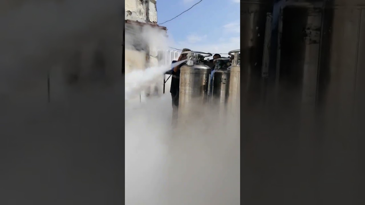 Eksperimen Liquid Oksigen, auto ngebul sekebon #viral #eksperimen #oksigen