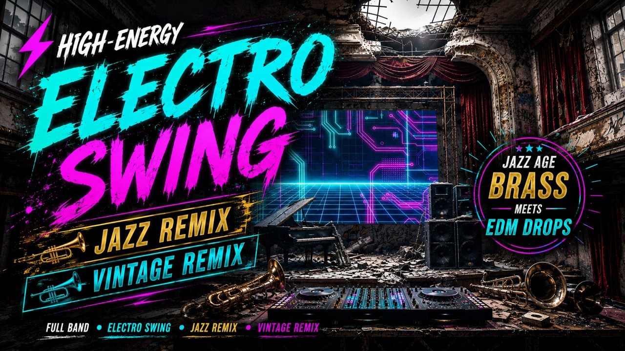 【Playlist】High-Energy Full Band Electronica | Electro Swing | Jazz Remix | Vintage Remix