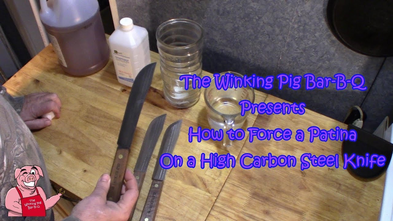 How to Force a Patina On a  High Carbon Steel Knife