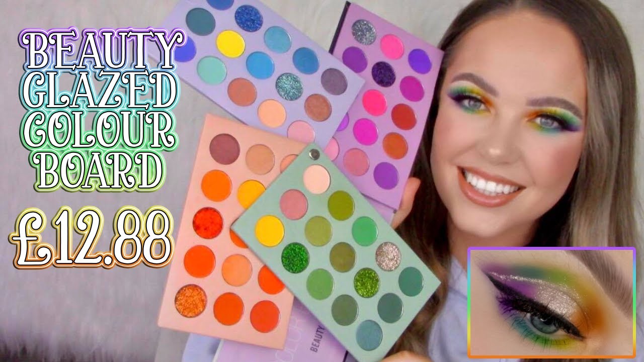 BEAUTY GLAZED COLOUR BOARD PALETTE FIRST IMPRESSIONS // 60 SHADES FOR &pound;12.88 😱