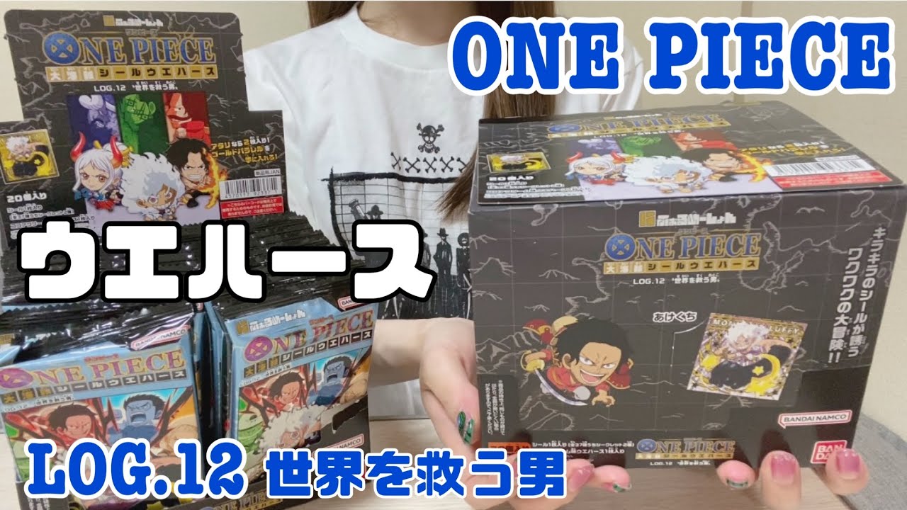 【ワンピース大海賊シールウエハース LOG.12 世界を救う男】2BOX開封🏴‍☠️【ONE PIECE】【ワンピース ウエハース】