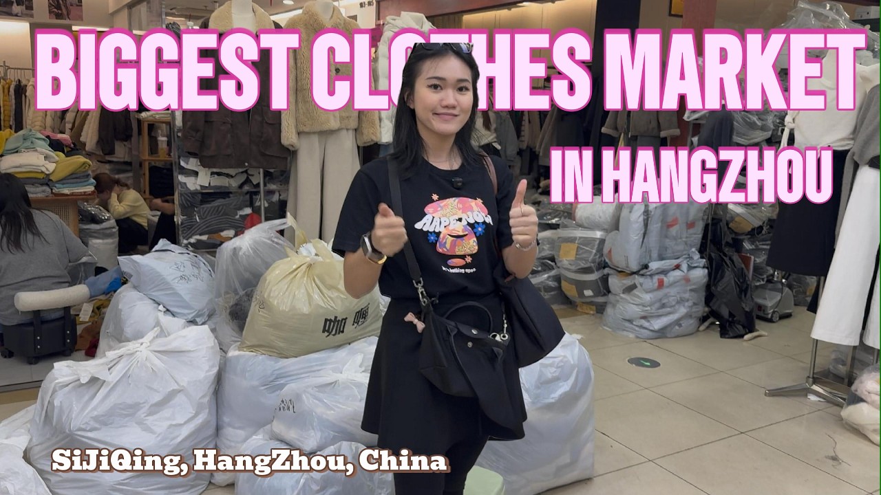 THE BIGGEST CLOTHES MARKET IN HANGZHOU, CHINA || SIJI QING COSTUME MARKET