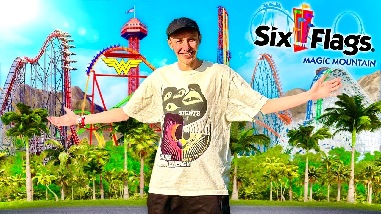 SIX FLAGS MAGIC MOUNTAIN VLOG! (BEST Theme Park in the WORLD?!)