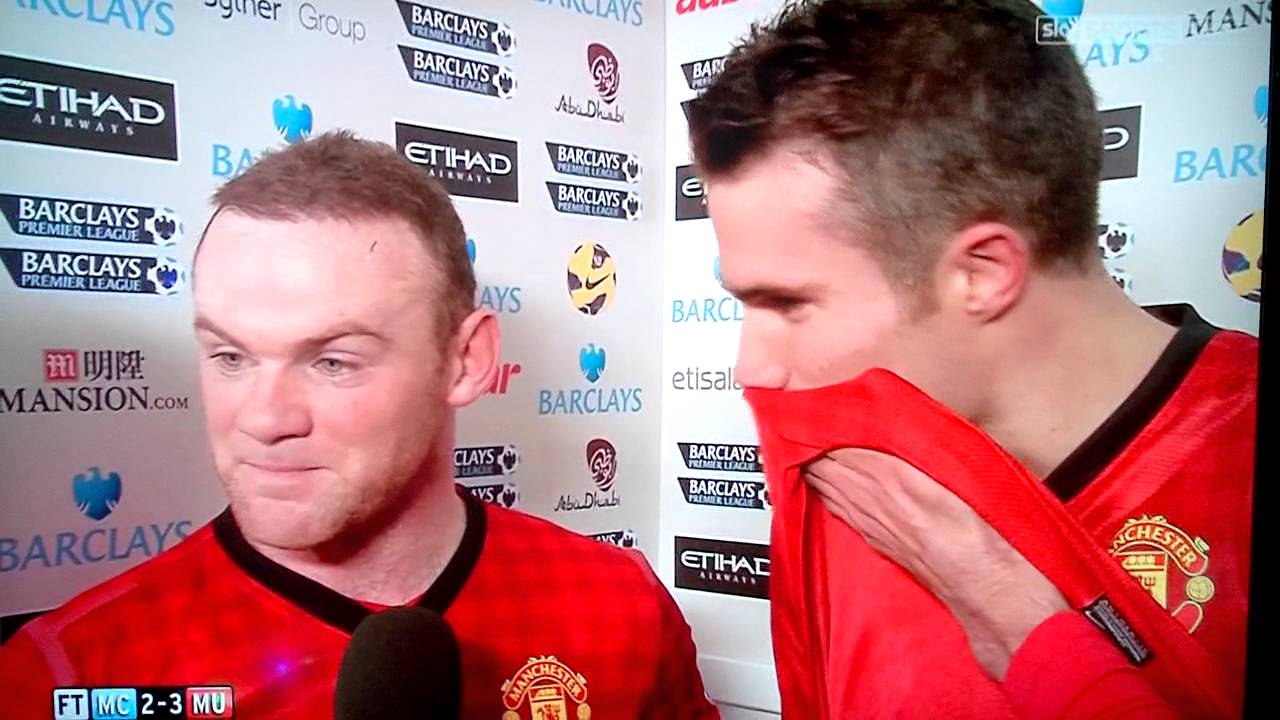 Rooney & Van Persie interview after Man UTD win over City.