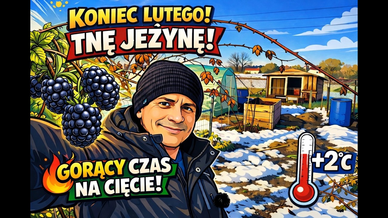 +2°C w lutym?! IDEALNY MOMENT NA CIĘCIE JEŻYNY! Zobacz dlaczego