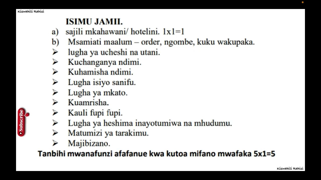 Maswali na majibu ya isimu jamii | sajili | Maswali na majibu ya sajili| kcse isimu jamii