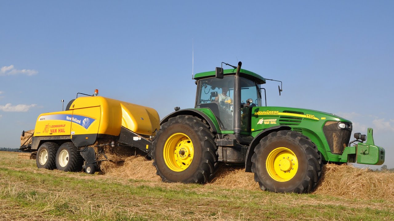 Loonbedrijf Van Hal - John Deere 7720 & New Holland BB9070