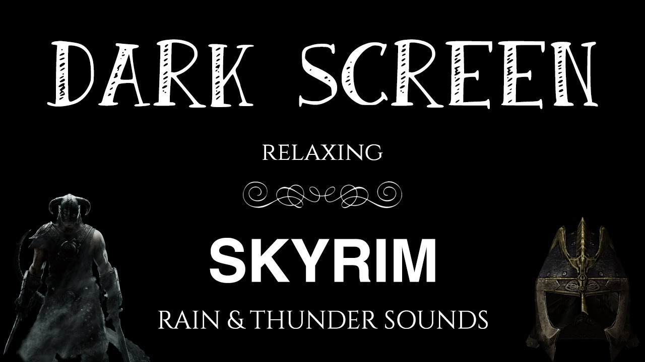 SKYRIM Ambient Sounds | BLACK SCREEN | 10 HOURS for Sleeping & Relaxation