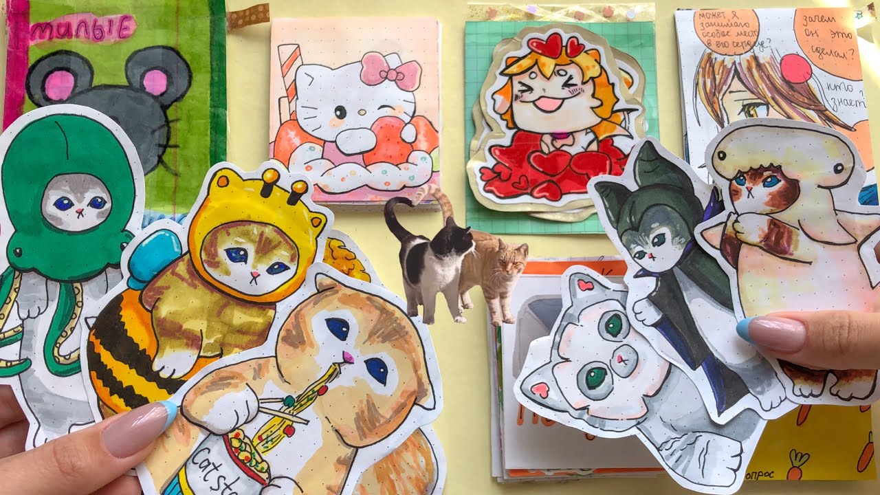 💗БУМАЖНЫЕ СЮРПРИЗЫ🌼/распаковка/3 новинки😨/котики в костюмах/Бумажный край💗