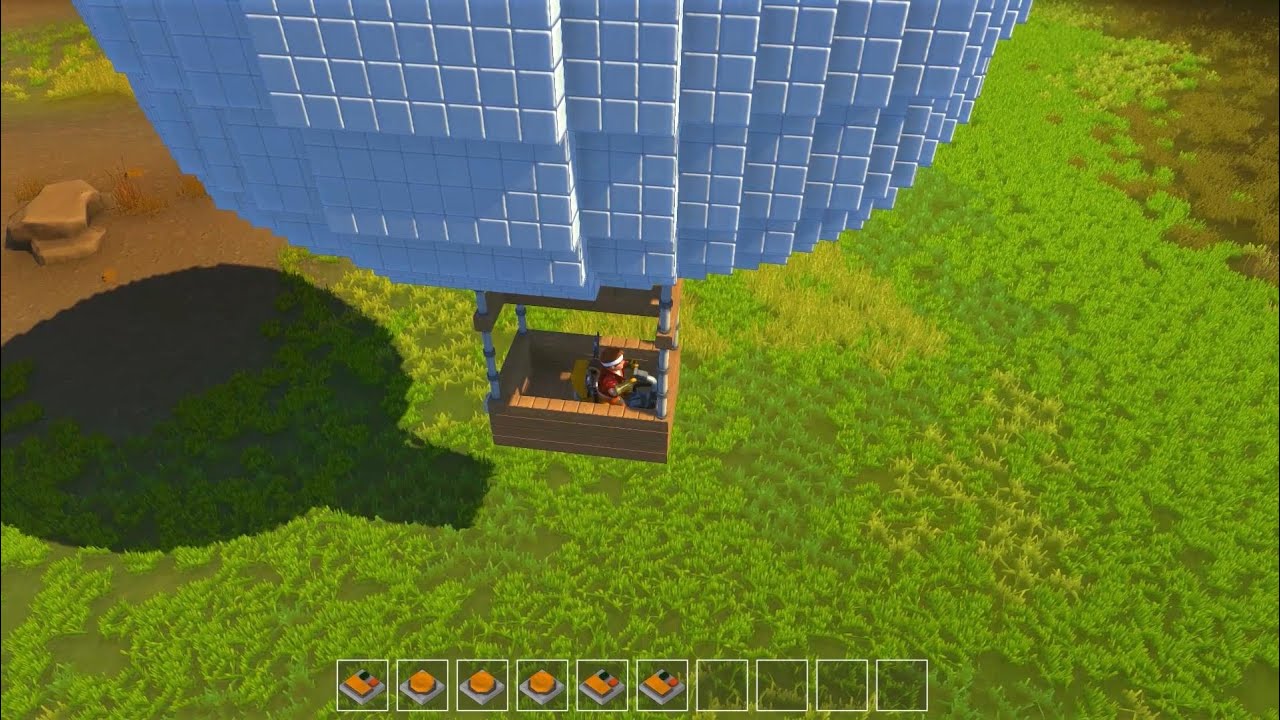 Scrap Mechanic: Vehicle 08 part 2 - hot-air balloon - no commentary - 1080p HD