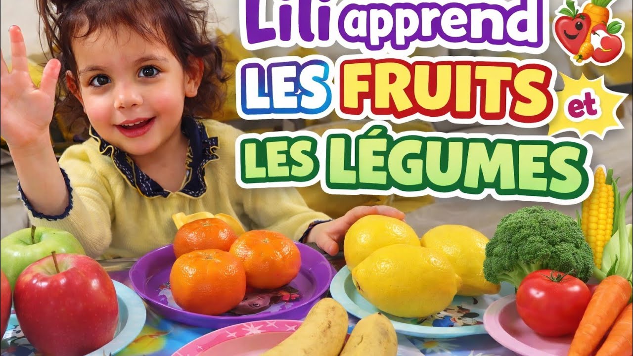 Lili apprend les fruits et légumes – trop mignon 🥰