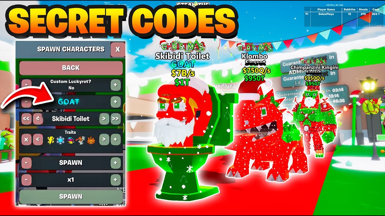 *NEW* SPAWN ANYTHING SECRET CODES in Fortnite Steal The Brainrot New Update! (New Codes)