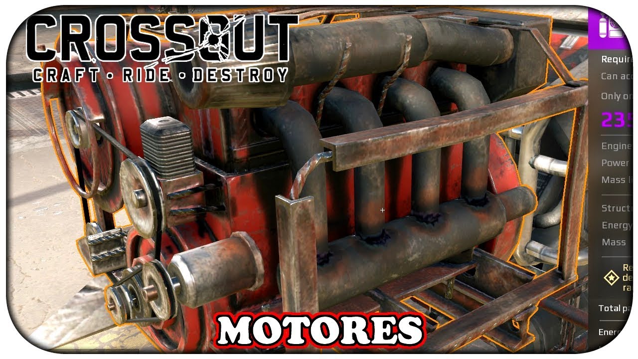 Crossout - Diferença dos motores. Qual o melhor motor para meu carro? (Portugues PT-BR)