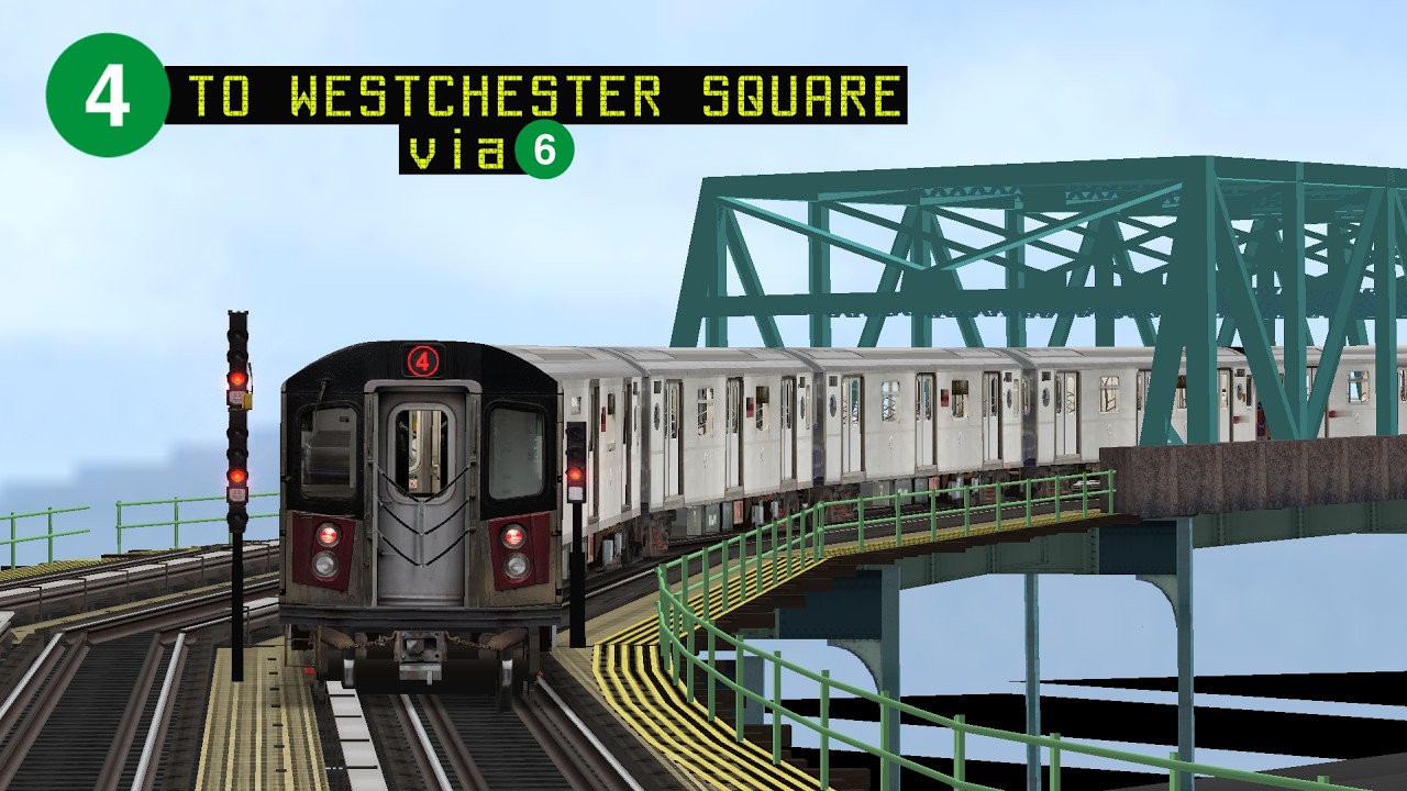 OpenBVE: R142 (4) Utica Avenue to Westchester Square (AM Rush Hour) (February 2026)