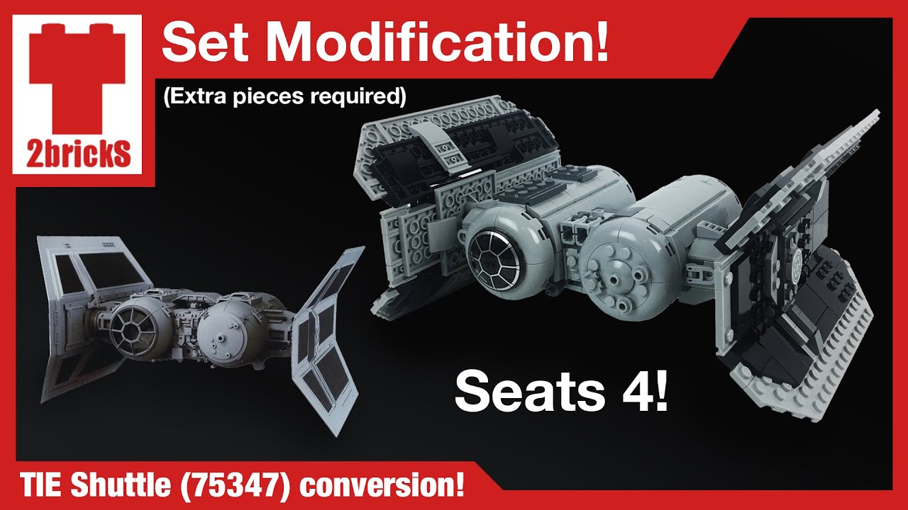 LEGO TIE Bomber (75347) Shuttle Conversion!