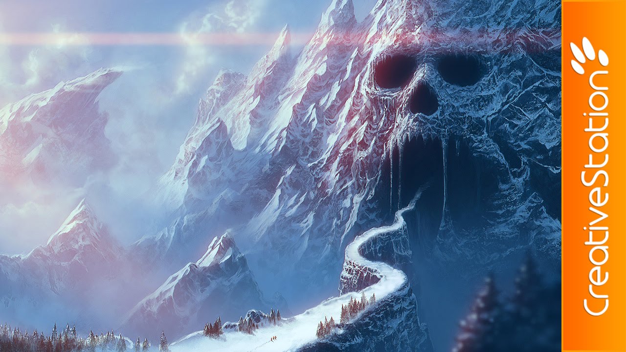 Skull Cave - Speed Painting (#Photoshop) | CreativeStation