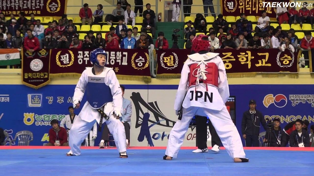 7th Korea Open Taekwondo Championships Final Male Senior 1 -58Kg Kang Myung Je vs YAMADA Yuma