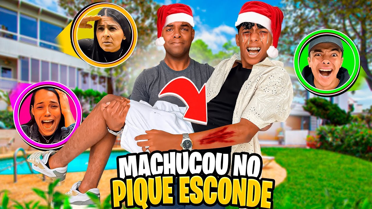 😱 PIQUE ESCONDE com ESTEVÃO e GABRIEL 😬😅
