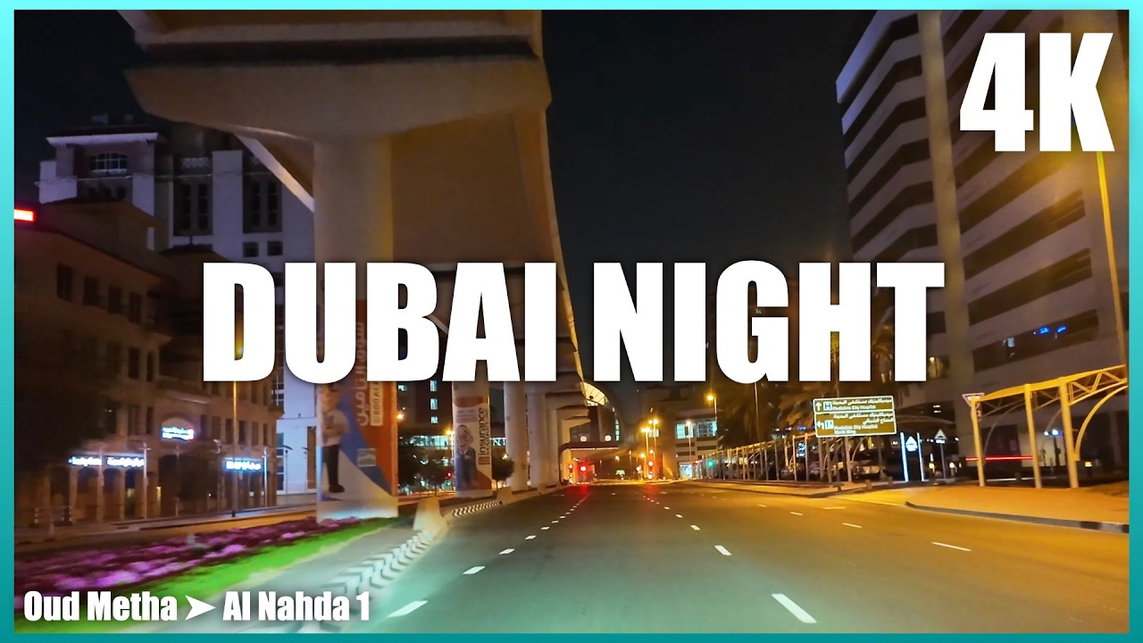 4K North Dubai - POV Night Drive