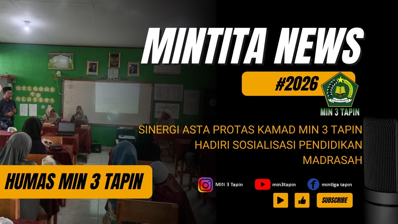 Sinergi Asta Protas, Kamad MIN 3 Tapin ikuti Sosialisasi Pendidikan Madrasah