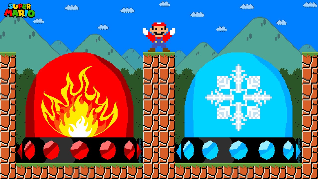 Can Mario Press the Ultimate FIRE and ICE Switch in New Super Mario Bros.? | Game Animation