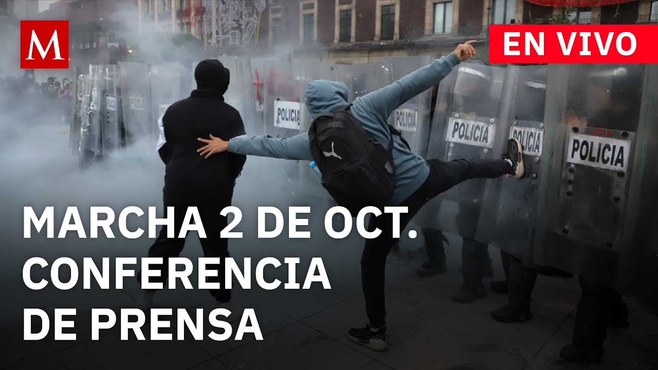 SSC CdMx da Conferencia de Prensa tras marcha del 2 de octubre