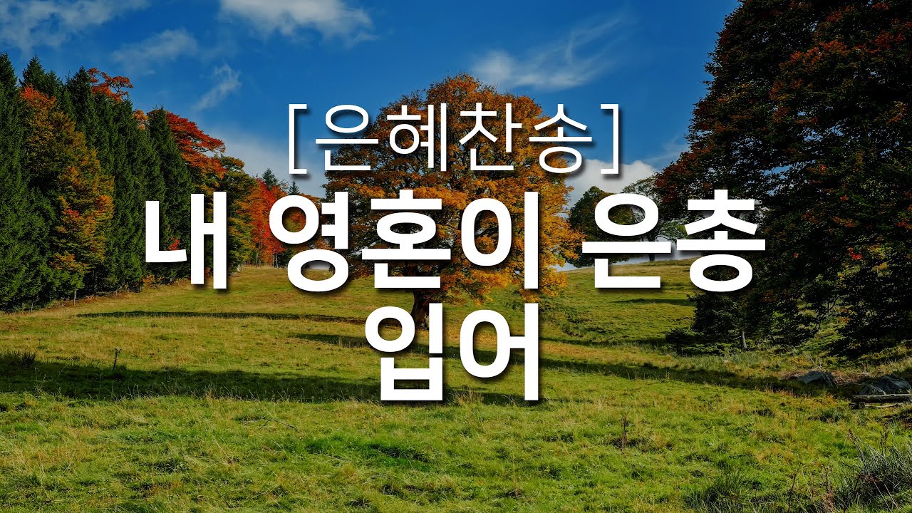 [찬송가연속듣기] 내 영혼이 은총 입어(찬송가 438장)_오늘의 찬송( 광고없는찬송가, 찬송가베스트, 찬송, 찬송가 연속 듣기, 은혜찬송, 찬송가)