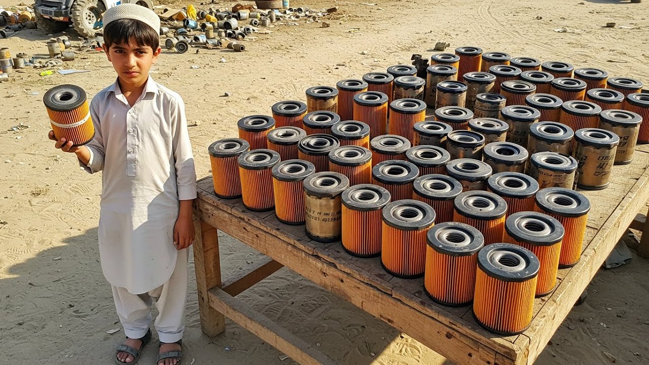 The Process of Mass Producing Tractor Oil Filters by Artisans | 