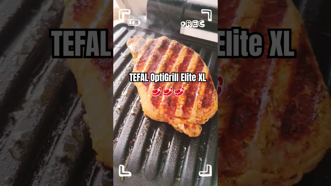 Grilling steaks on Tefal OptiGrill Elite XL 