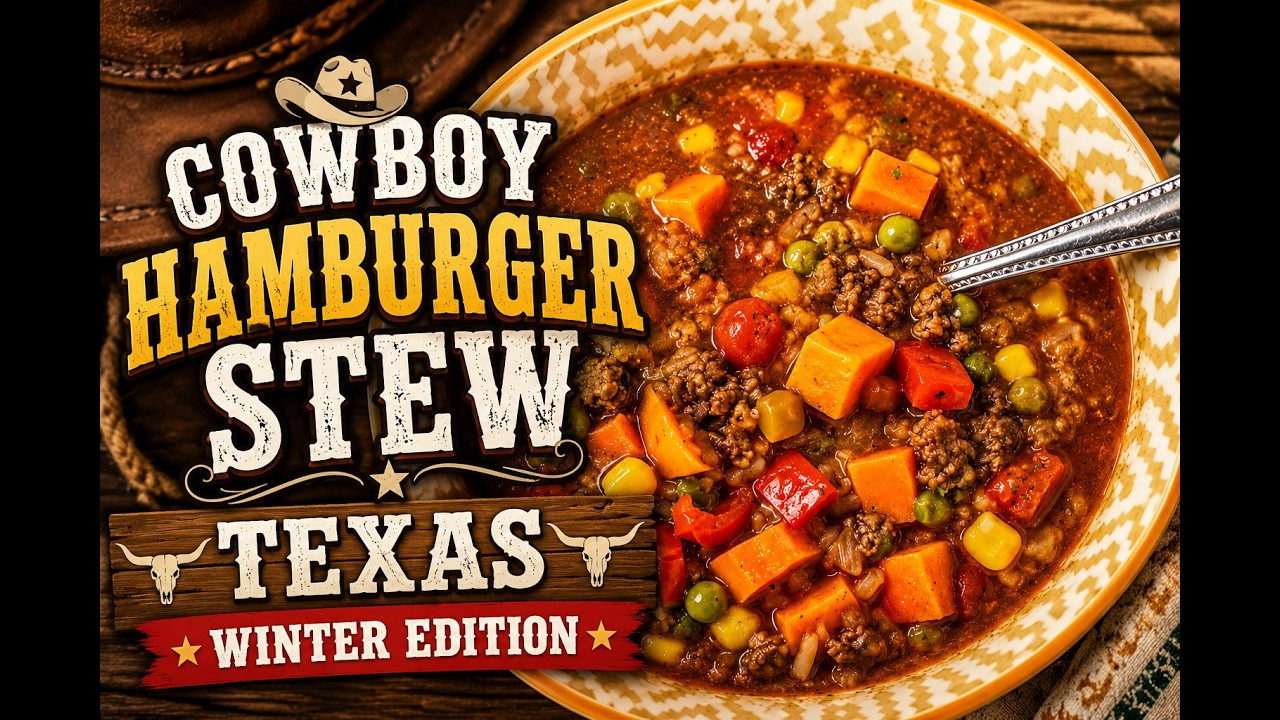 Cowboy Hamburger Stew - Texas Winter Edition