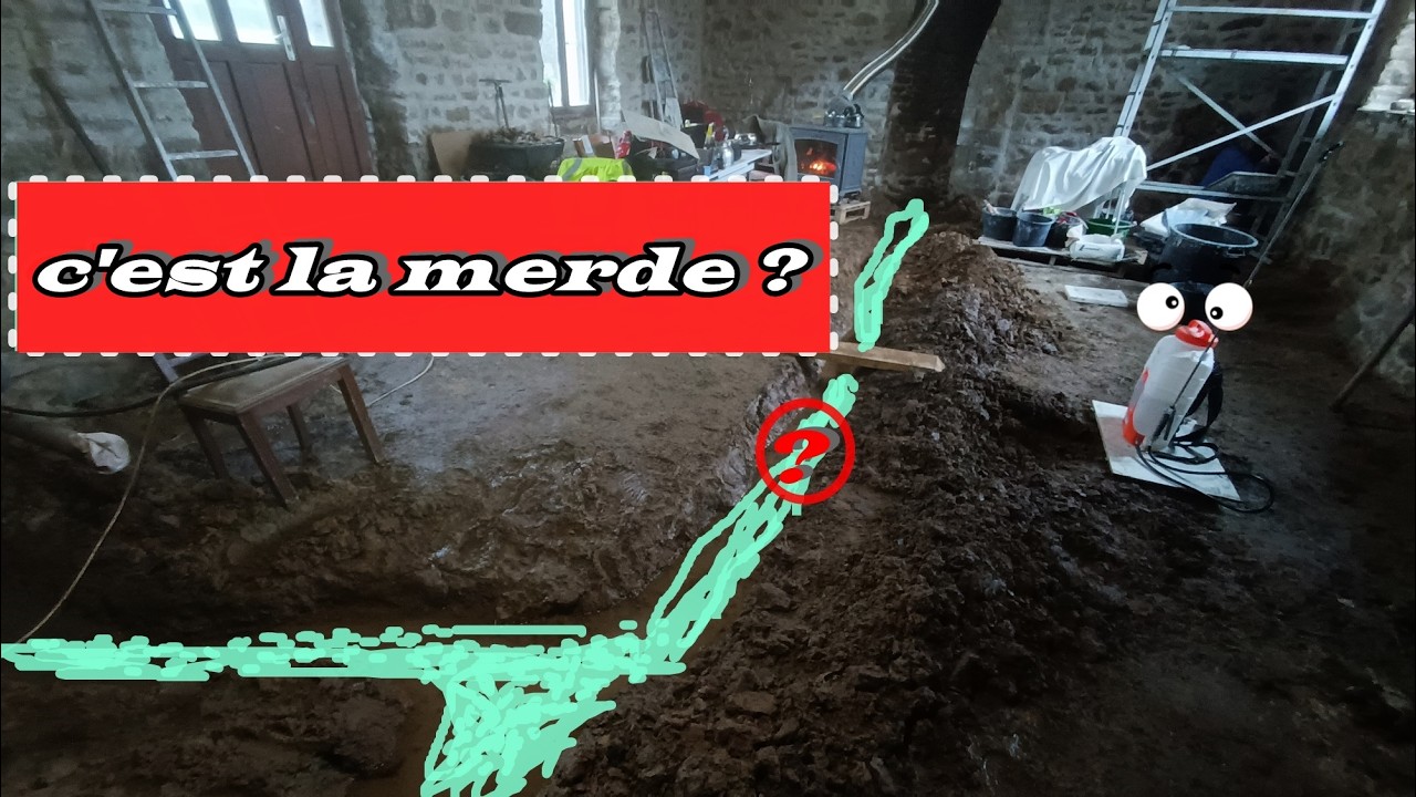 on creuse une rivière DANS LA MAISON !!
