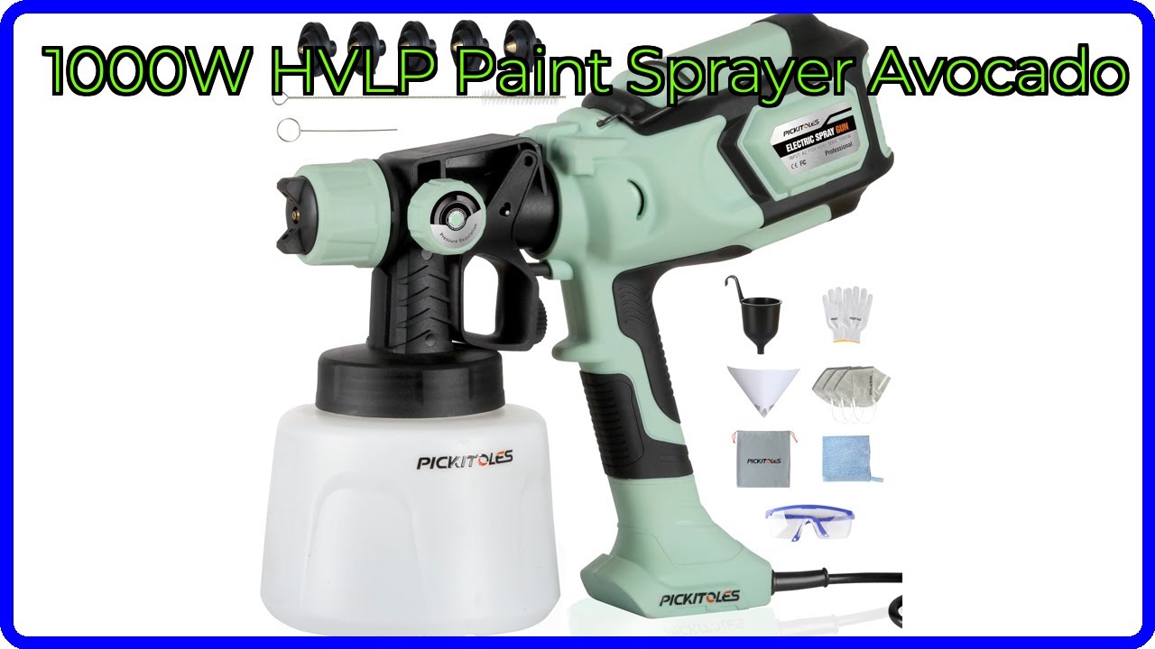 REVIEW (2026): 1000W HVLP Paint Sprayer Avocado. ESSENTIAL details.